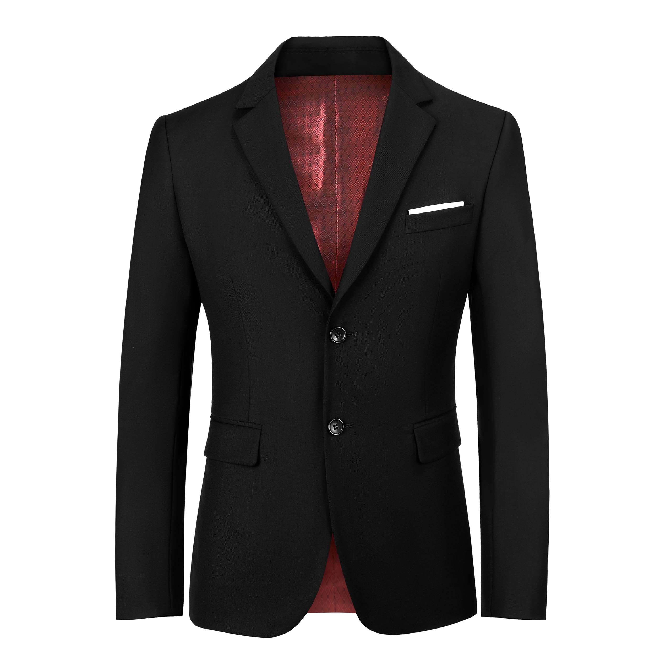Photo 1 of Boys' Blazer Suit Jacket Black Slim Fit Two Button Single Breasted Closure Teen Kids School Blazer for Prom Wedding Easter Size 12