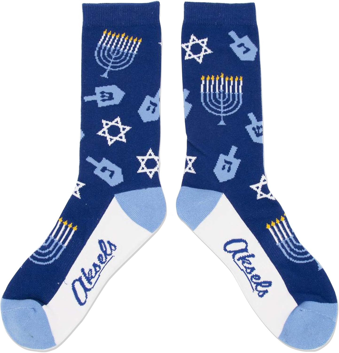 Aksels Hanukkah Holiday Calf Length Socks Great for Men