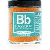 Spiceology &ndash; Black &amp; Bleu Cajun Seasoning &ndash; Gourmet Blend of Real Bleu Cheese &amp; Blackening Spices &ndash; Perfect for Chicken, Steak, Burgers, Seafood &amp; More &ndash; 4.3 oz