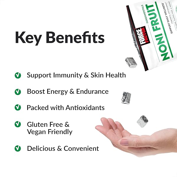 FORCE FACTOR NONI FRUIT CHEWS FOR IMMUNITY AND SKIN HEALTH SUPPORT, NONI JUICE SUPPLEMENT, PLANT-BASED ANTIOXIDANT SUPERFOOD CHEWS, GLUTEN-FREE, & VEGAN, APPLE BERRY FLAVOR, 30 SOFT CHEWS