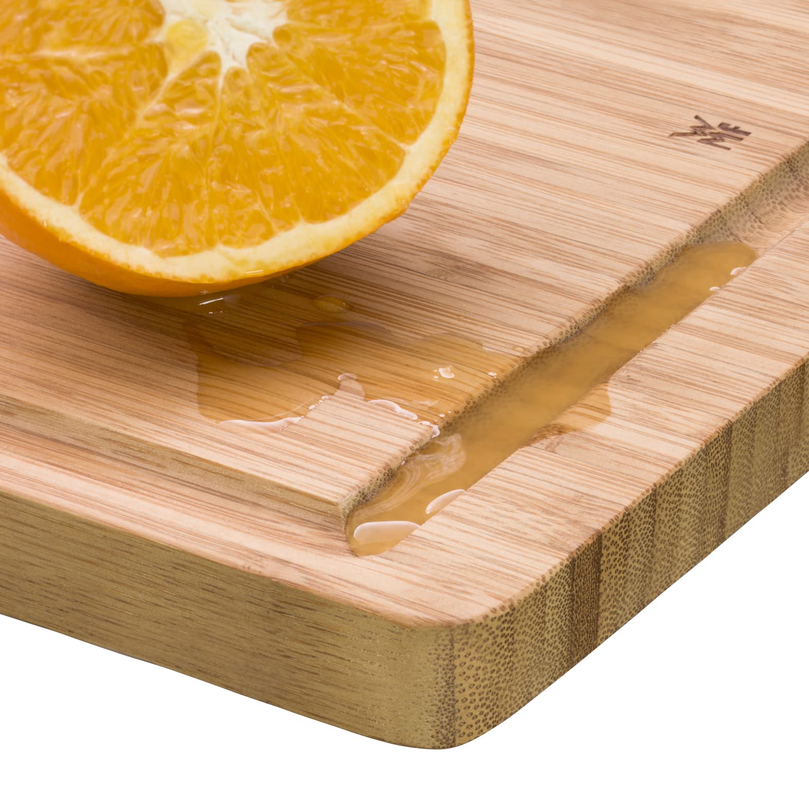 WMF Schneidebrett Bambus natur, 45 x 30 x 1,9 cm, Schneidebrett Holz, Bambus Brett, Holzbrett groß - Tranchierbrett mit Saftrille - Küchenbrett klingenschonend 3