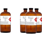 Lab Alley Hexanes Lab Grade Solvent, Non-Polar Chemical for Extractions, Sample Prep &amp; General Laboratory Applications, 1 Gallon (Pack of 4 x 1 Quart Bottles)