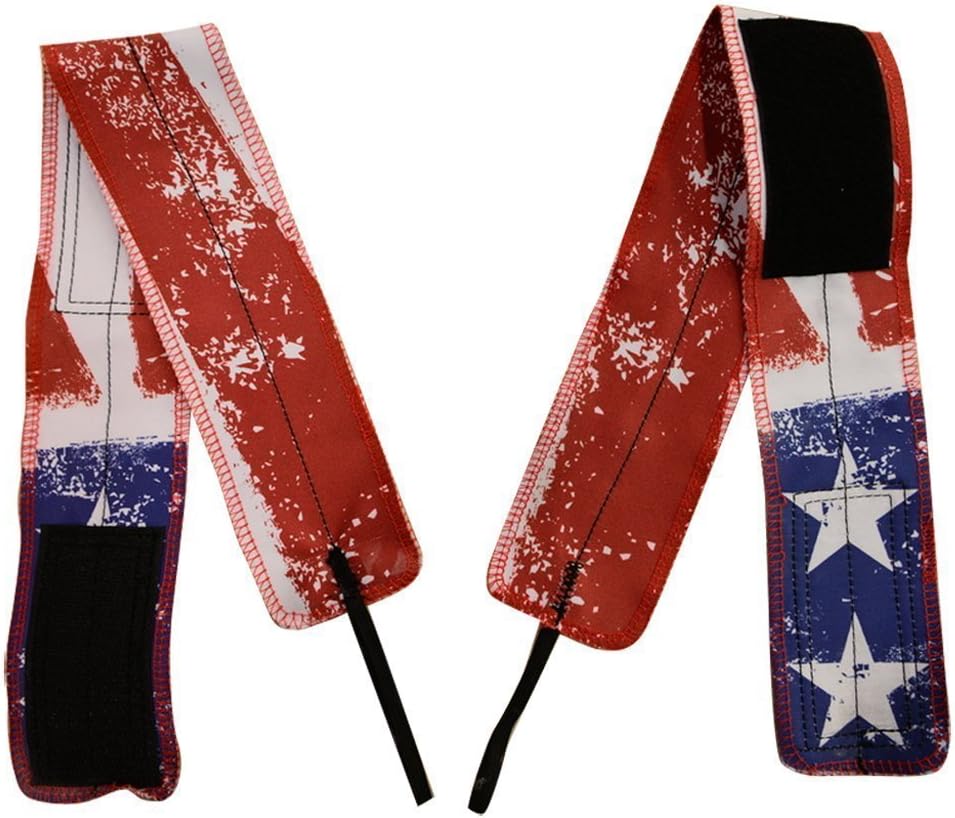 RockTape Wrist Wraps for Weight-Lifting & Exercise, Competition Grade, Designed by Jason Khalipha, Red/White/Blue : Sports & Outdoors