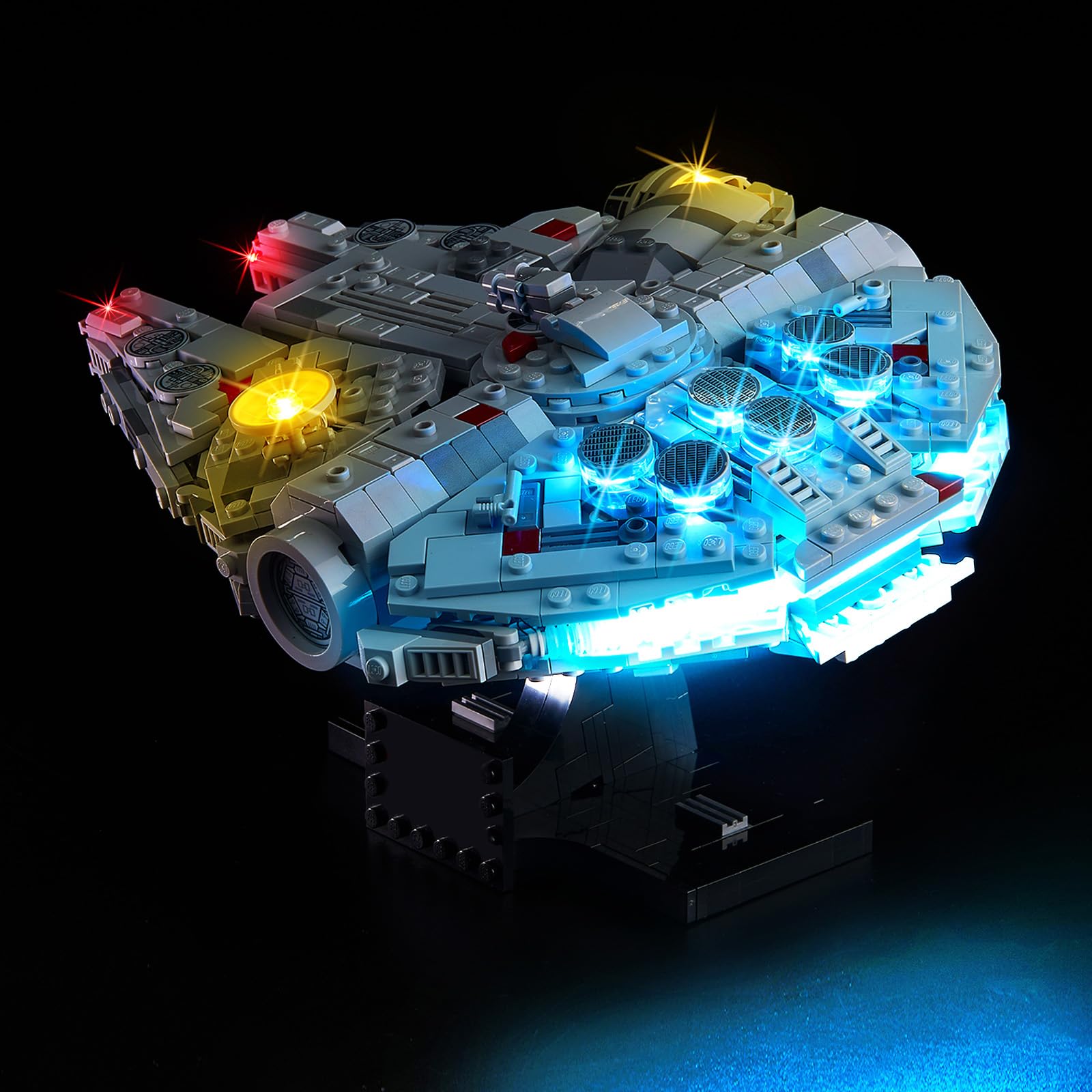Kyglaring LED Light Kit Compatible with Lego Millennium Falcon 75375 Building Blocks, Upgraded Lighting Accessories for Lego 75375 Model Set, Lights Only, Model Not Included