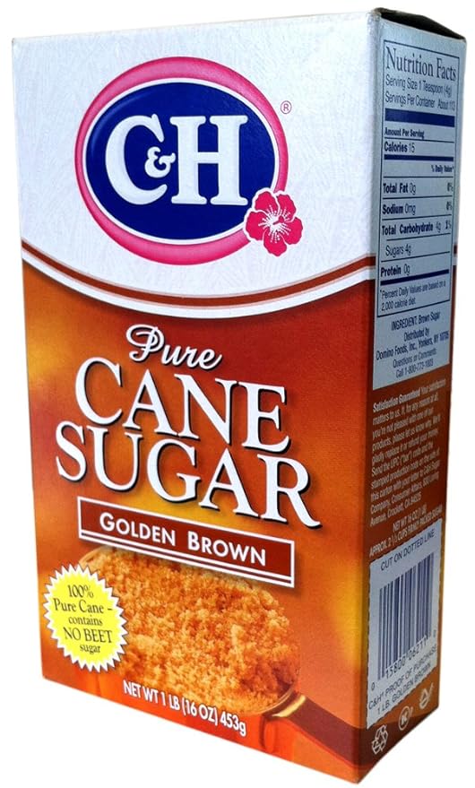 Amazon.com : C&H Pure Cane Sugar GOLDEN BROWN 16oz (3 Pack) : Grocery
