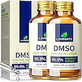 DMSO 99.9% Pharma Grade, Pure Liquid Dimethyl Sulfoxide 16 fl.oz in Glass Bottle with Dropper, Non-Diluted, Low Odor