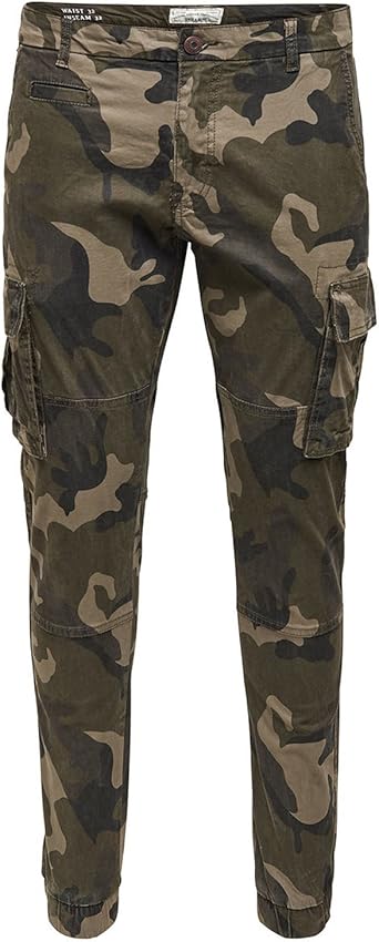 mens cargo trousers cuffed