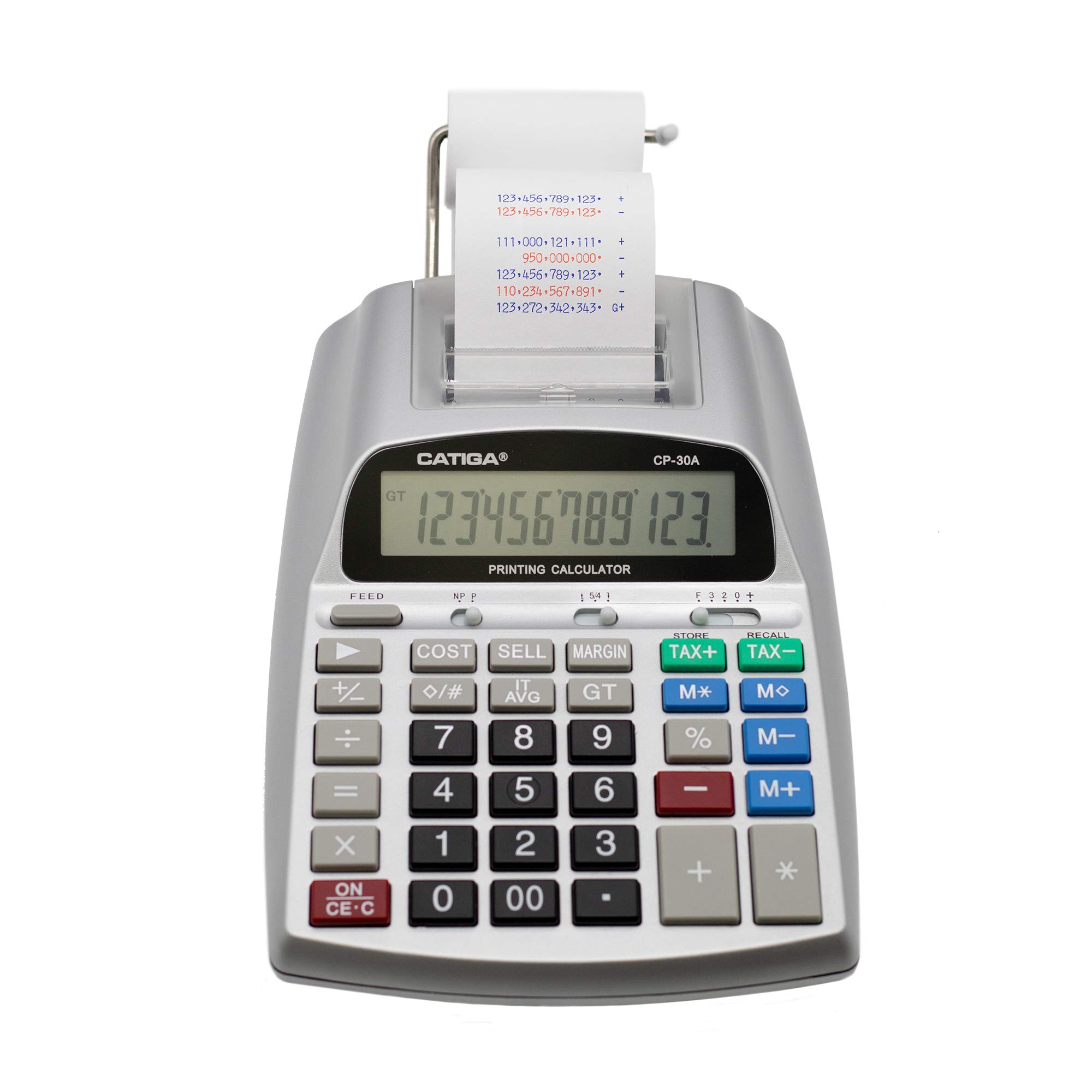 Mua Printing Calculator with 12 Digit LCD Display Screen, 2.03 Lines