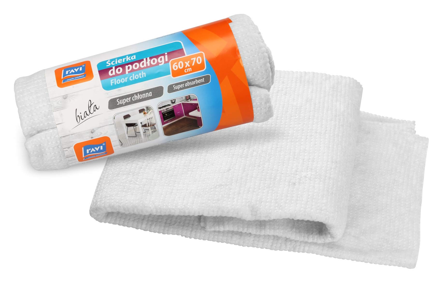 Ravi Floor Wipe, 60 X 70 Cm, Color-White, Multi Colour, One Size