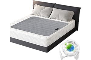 XINHUSU Grounding Mat Cotton Grounded Pad Silver Fiber Earth Connected Mat for Bed (35"x 50",Grey) Improves Sleep, Promotes Circulation