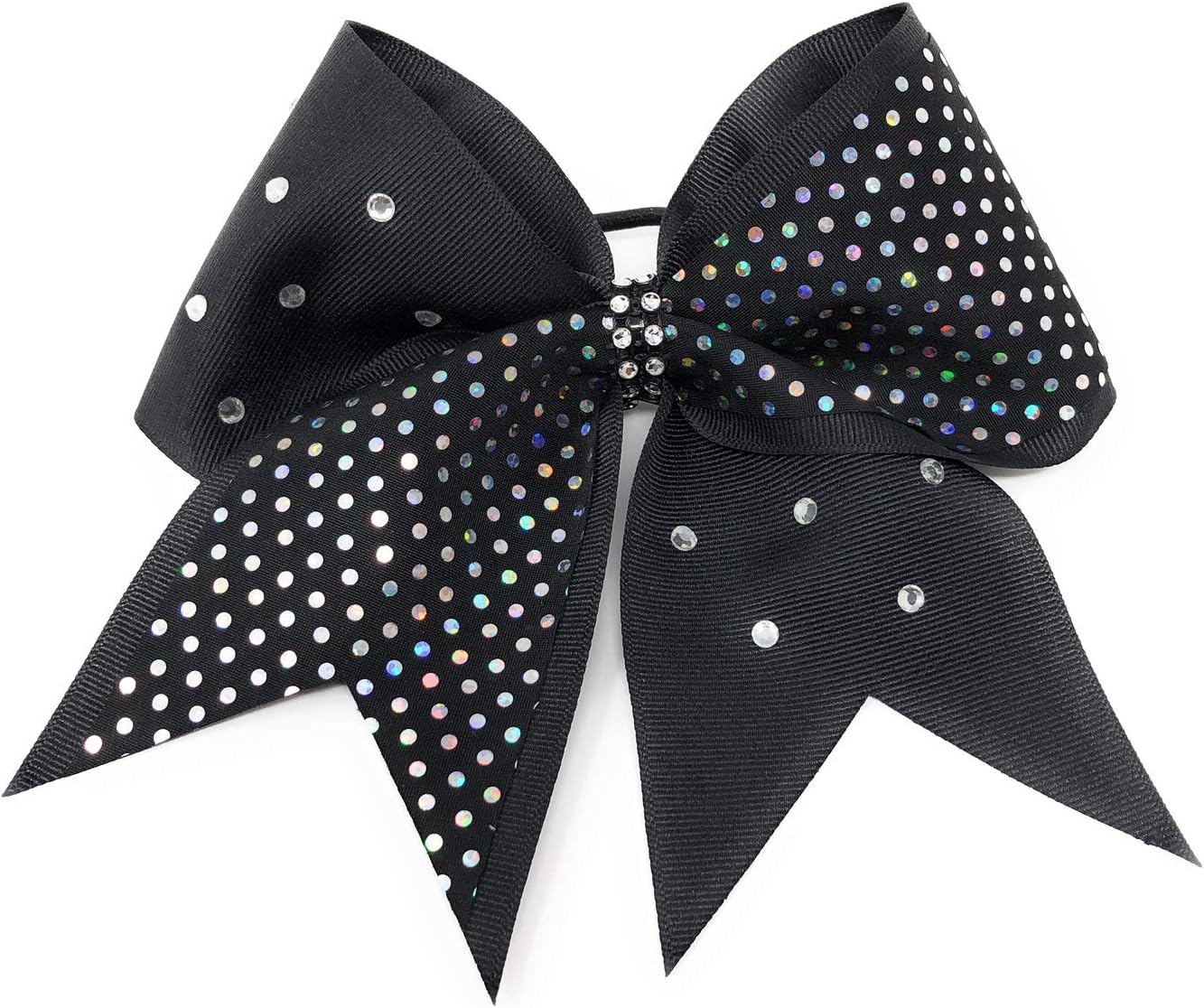 GymStar Black Sparkle Rhinestone Bow