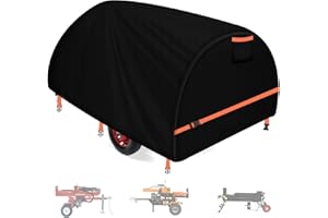ZUYIYI Log Splitter Cover 89×45×39 Inch, Waterproof Heavy Duty Outdoor Cover for 15-45ton Gas or Electric Log Splitter, All-Weather Protection Tear Proof Dustproof Oxford Wood Splitter Cover
