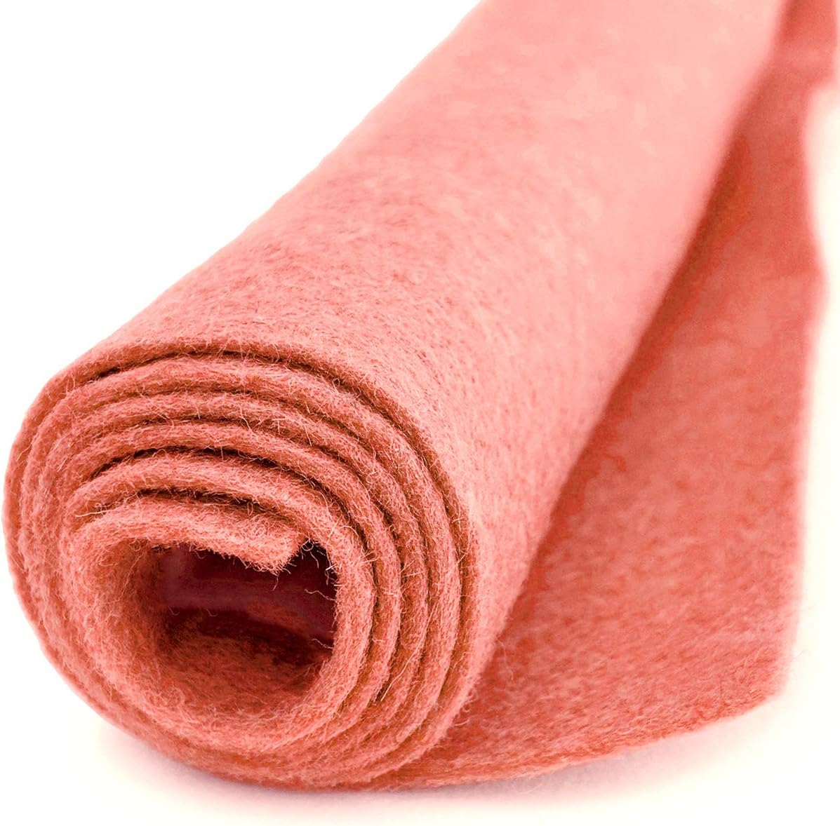 Caribbean Coral Pink - Wool Felt Oversized Sheet - 35% Wool Blend - 3 12x18 inch Sheets
