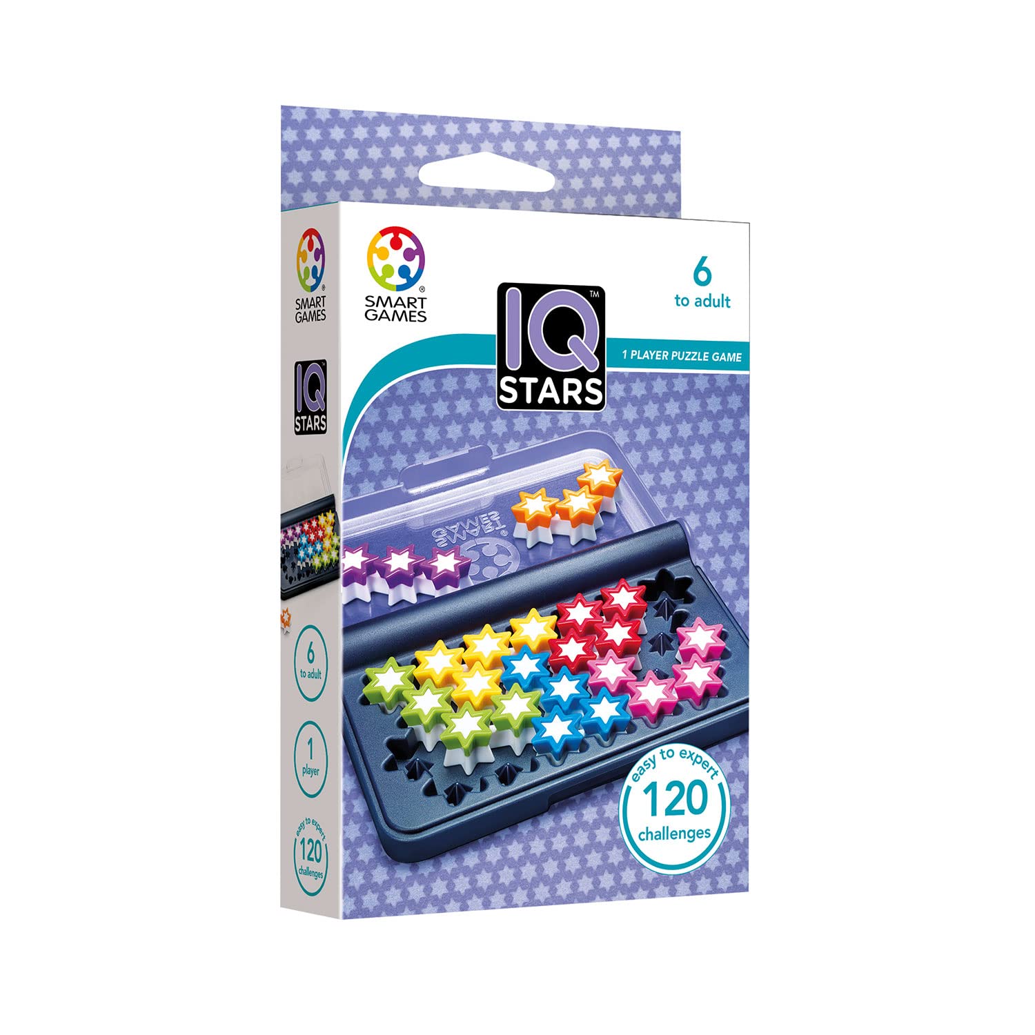 Smart Games IQ Stars - Board Games | Puzzles | Educational Toys | Travel Games | IQ Games For 6+ Years