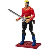 Boss Fight Studio Hero H.A.C.K.S. Flash Gordon Comic Book Action Figure &ndash; Highly Articulated Collectible Figurine &amp; Accessories Including Pistols, Sword, Belt, Holster Sheath, &amp; Display Stand &ndash; 1:18