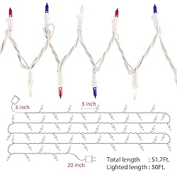 4th of July Patriotic Decoration Lights - 200 Count