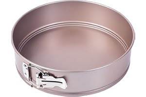 Bakeley Springform Cheesecake Pan, 9-Inch Non-Stick Cake Pans Leakproof Round Cake Pan with Removable Bottom, Quick Release L