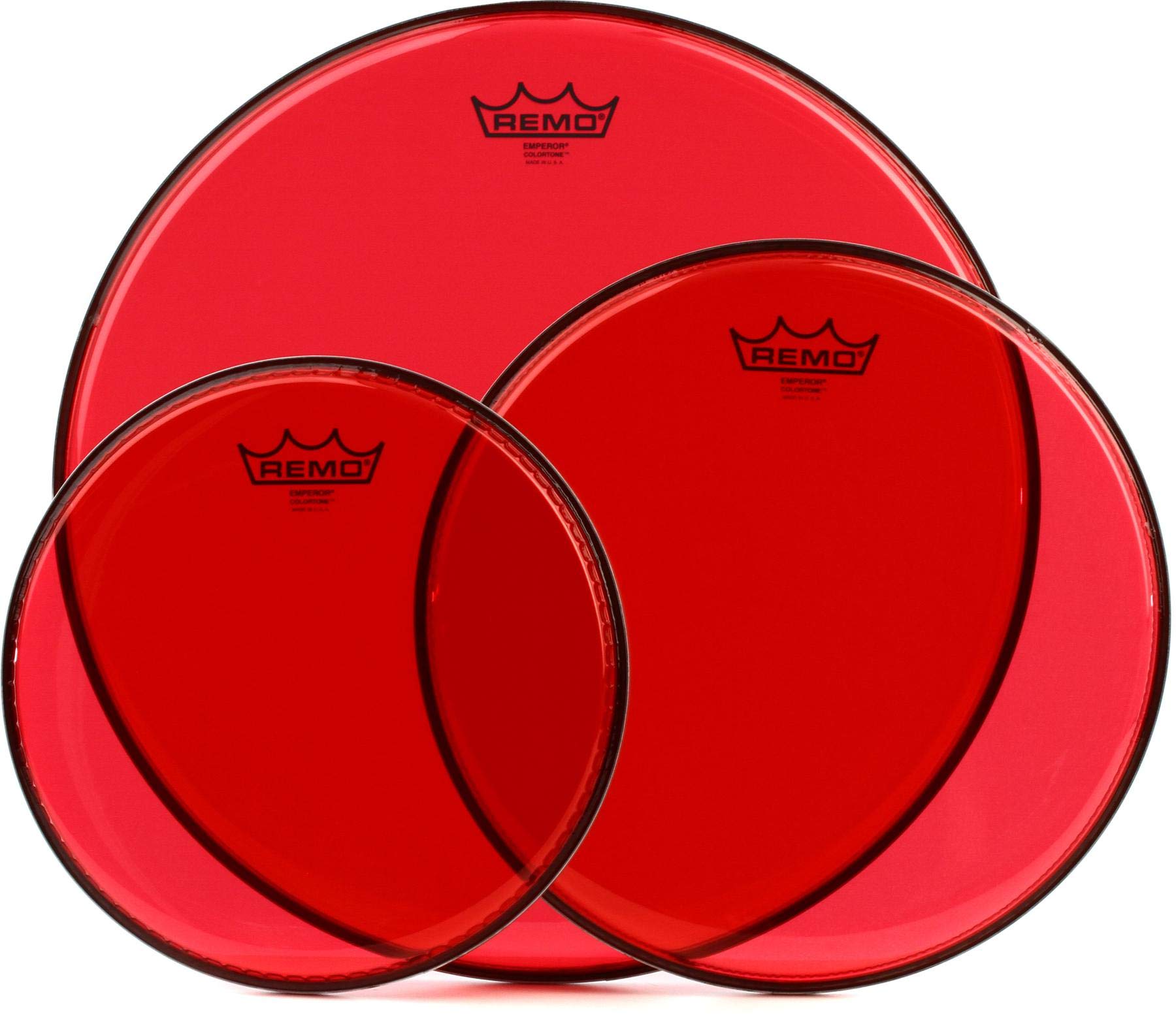 Remo Emperor Colortone Red 3-piece Tom Pack