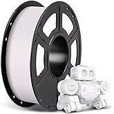 ANYCUBIC Silk Filament, Clog-Free Shiny 3D Printing PLA Filament 1.75mm Dimensional Accuracy +/- 0.03mm, 1KG Spool (2.2 lbs), Silk White