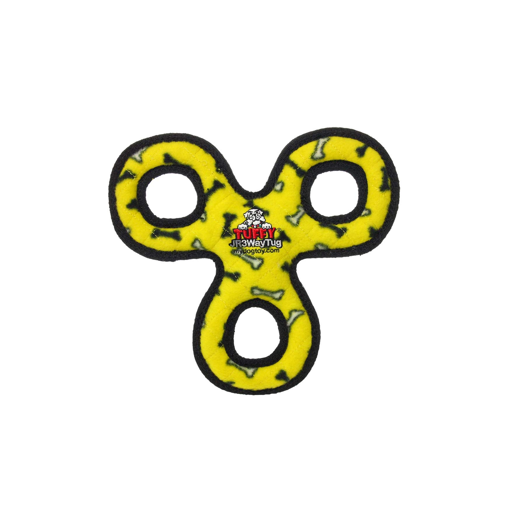 Tuffy Jr 3-WayTug Bone, Yellow — image 1