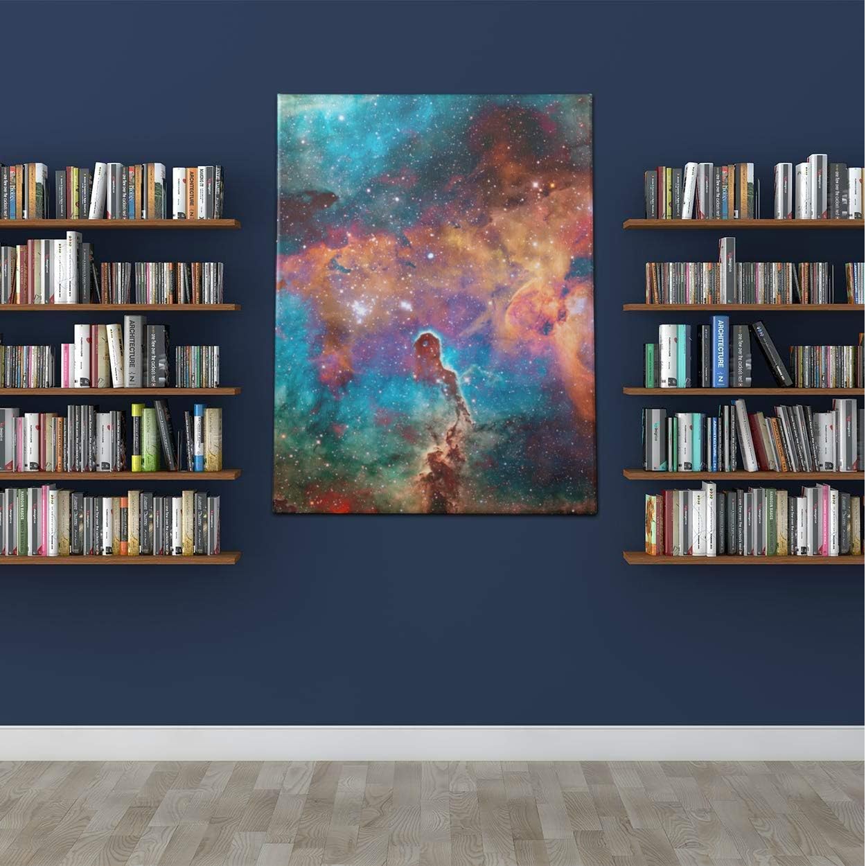 ZHRX Canvas Wall Art Colorful Deep Space Universe Concept