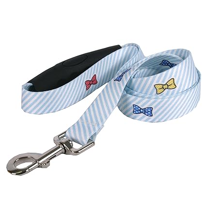 Amazon Com Yellow Dog Design Dawg Seersucker Blue With Bow Ties