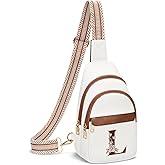 CLOUDWINGS Birthday Gifts for Women Mom Wife Crossbody Bags Sling Bag Fanny Packs with Initial Chest Bag | Initial
