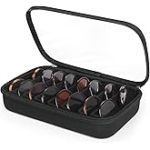 Tangoner Sunglasses Organizer Case for Multiple Pairs, Eyeglasses Storage Box Hard Shell Travel Eyewear Case Zipper Men Women