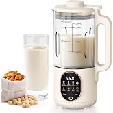 50oz Nut Milk Maker, 10 in 1 Automatic Nut Milk Maker with 20 Blades | Almond Milk Machine,Based Milks Homemade Oat,Chowder,Juice,Soy Milk Machine with Delay Start,Boil Water,Keep Warm&amp; Auto Clean