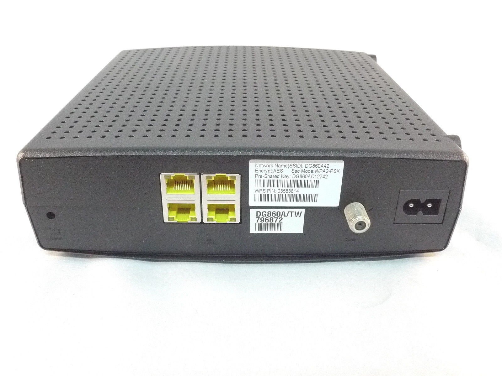 Arris Dg860a Docsis 3.0 Cable Modem Wireless Router Gateway