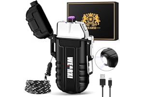 WEARXI Gifts for Men Electric Lighter, Birthday Gifts for Men/Boyfriend, Mens Gift for Him Husband, Fathers Day Dad Gifts from Daughter Son, Dad Gifts Cool Gadgets, Camping Accessories