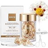 HKH Bakuchiol Retinol Serum For Face: 30 Capsules Anti-Aging Serum Sensitive Skin - SGS Tested Wrinkle Reduction in 4 Weeks - Night Repair Serum With Peptides & Plant-Based Retinol - Travel-Friendly