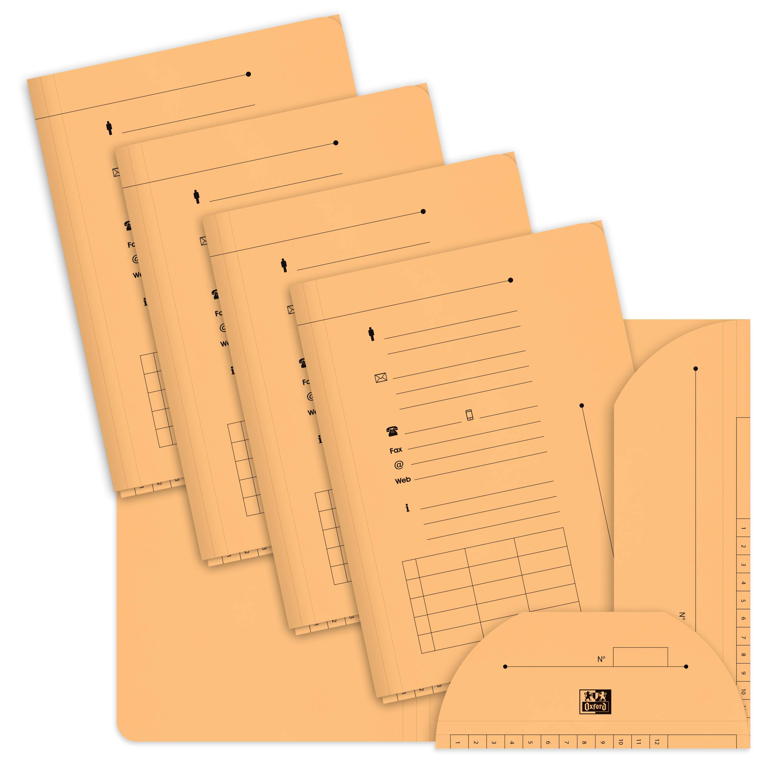 Elba Ultimate in Folder A4 Pack of 25 Kraft Paper Orange