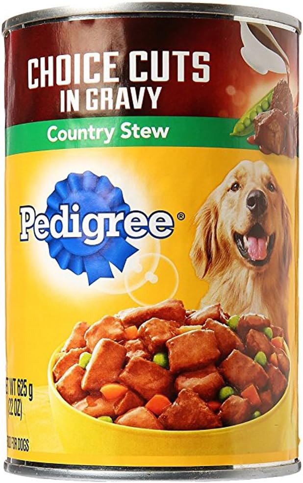 Pedigree Choice Cuts in Gravy Sauce Country Stew Wet Dog Food, 22 Ounces, Case of 12