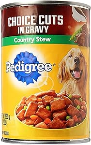 Pedigree Choice Cuts in Gravy Sauce Country Stew Wet Dog Food, 22 Ounces, Case of 12