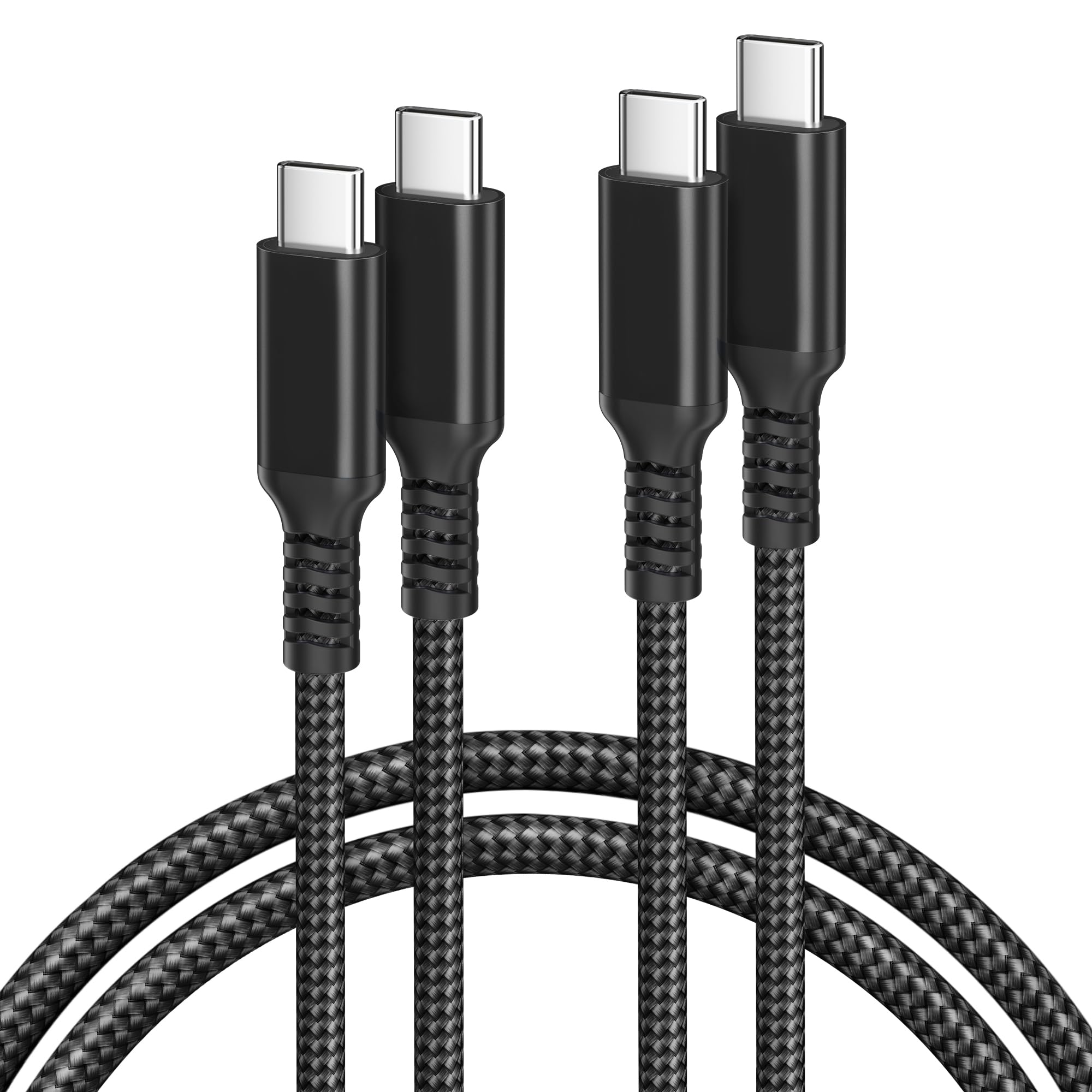 BASESAILOR USB C to Type C 60W Cable 4.5M/2Pack,Power Delivery Fast Charging PD Charger Cord for MacBook,iPad Pro 10 Air 4 5 4th 5th Gen,Samsung Galaxy Z Flip Fold,Note 10 S21 S22 S23 S24 S25 S26 A90