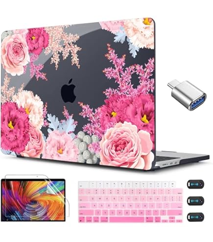 Amazon.com: CISSOOK Floral Case Cover for MacBook Pro 13 Inch 2025