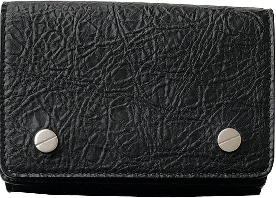 Amazon バレンシアガ Balenciaga メンズ 三つ折り ミニ 極小 財布 ウォレット Mini Wallet 直営店 ギフト包装 ブラック Balenciaga バレンシアガ 財布
