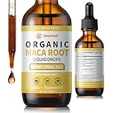 Javeriah Organic Maca Root Liquid Drops with Ashwagandha,Goji Berry,Ginger,Magnesium and L-Arginine for Women and Men,Ashwagandha Maca Root Supplements Tincture 2 Fl Oz