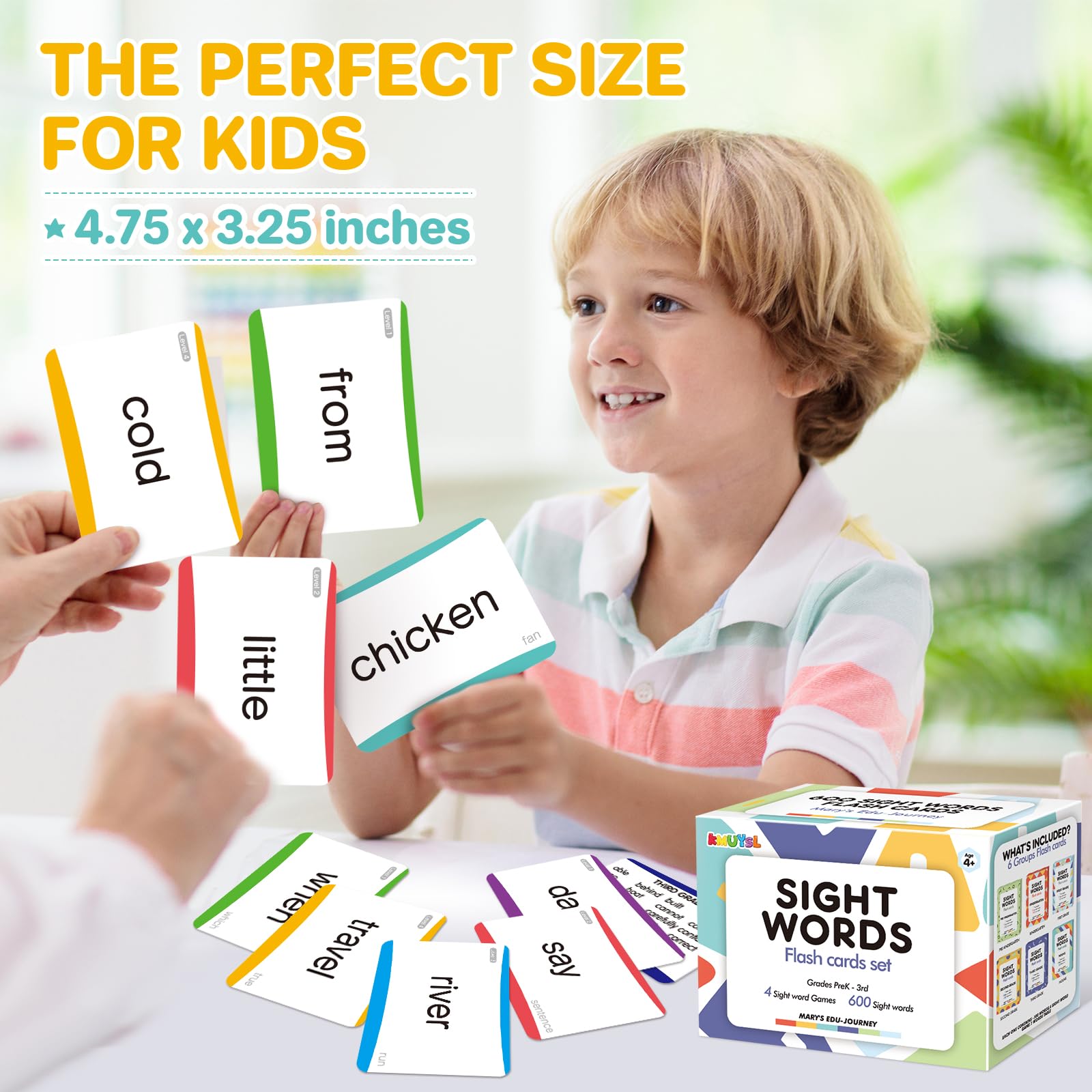 Mua KMUYSL 600 Sight Words Flash Cards with Dolch & Fry High-Frequency ...