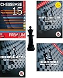 ChessBase 15 - Premium Package - ChessBase 15 Chess Database Management Software Program bundled with Mega Database 2019, Endgame Turbo 5, Corr 2018 & ChessCentral's Chess King Flash Drive