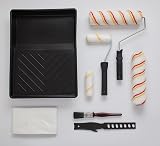 Fit For The Job 10pc Home Decorating Kit: Rollers Tray Brush Dust Sheet view 2
