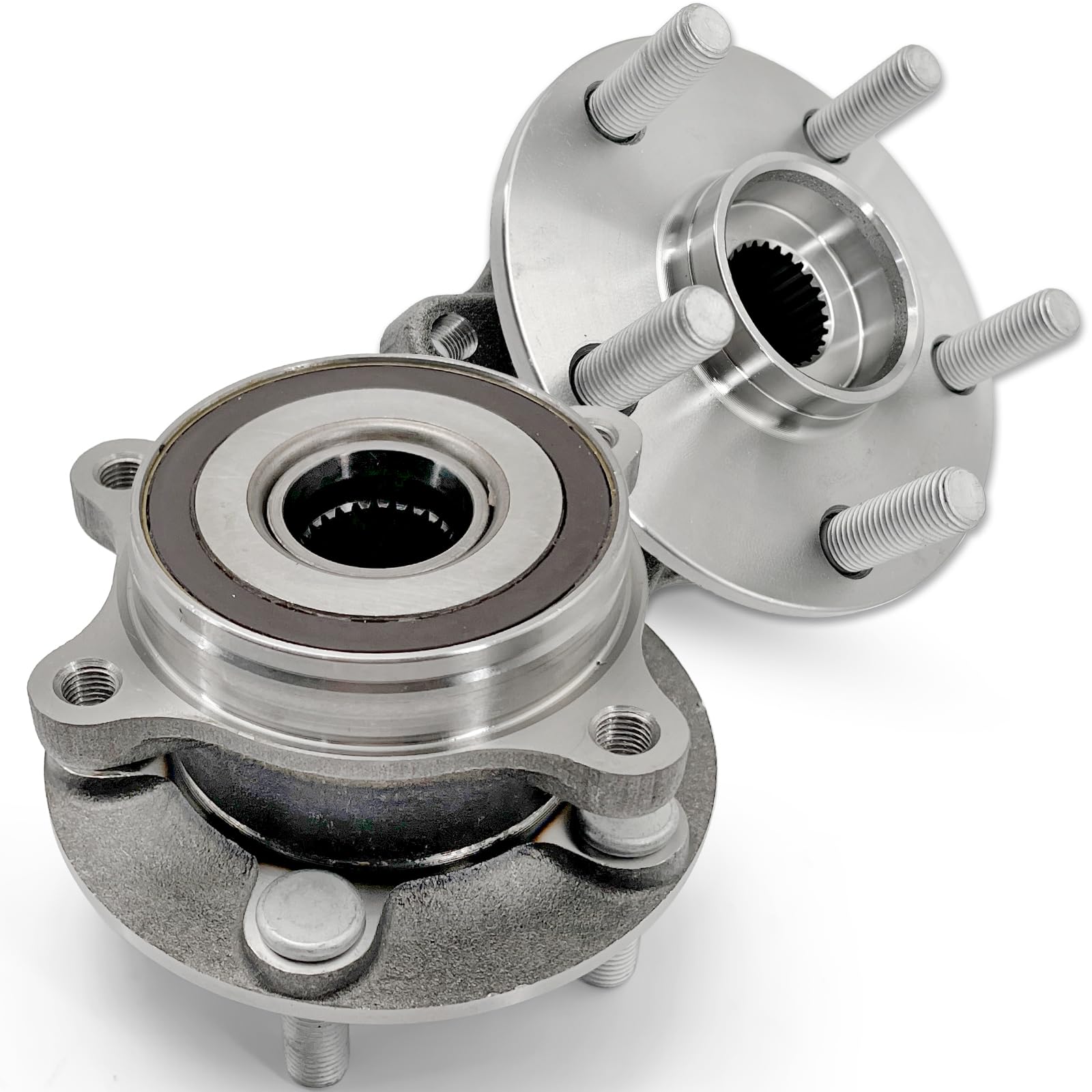 Photo 1 of Pair 513287 Front Wheel Bearing Hub Assembly Compatible with Toyota Prius 2010-2015, for Toyota Prius Plug-in 2012-2015, for Lexus CT200H 2011-2017, Hub Bearing 5 Lug