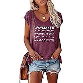 LOOKFACE Women's V-Neck Cap Sleeve Tees T-Shirt Graphic Tops