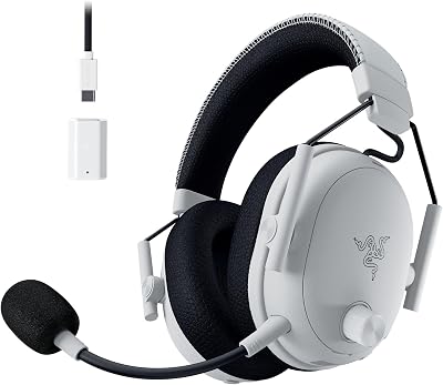 Razer BlackShark V3 Pro Wireless ANC Esports Headset White 50mm Drivers