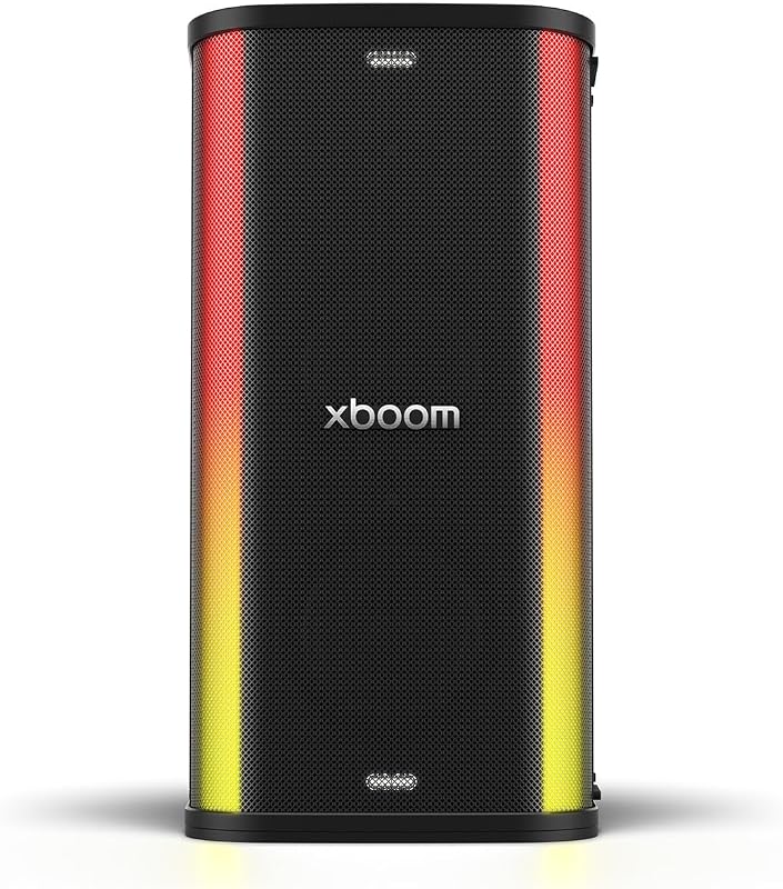 xboom Stage501 by will.i.am, tragbarer Bluetooth-Lautsprecher, DJ- und Karaokefunktion, LED-Beleuchtung, 4 Aufstellfunktionen, (220 W, Signature Sound, IPX4, bis zu 25 Std. Akkulaufzeit), Schwarz