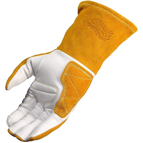 Caiman Premium Goat Grain TIG/Multi-Task Welding Gloves, Split