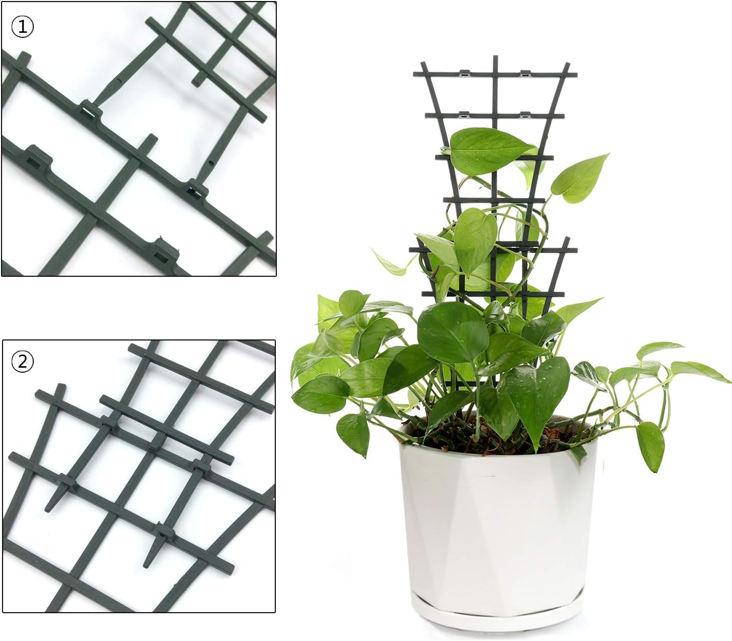 12 Pcs Garden DIY Mini Climbing Trellis Plastic