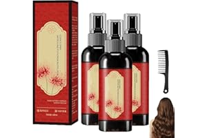 Saffron Hair Blackening Spray, 100ML Saffron Hair Spray, Herbal Extracts 𝐇𝐚𝐢𝐫 Serum, Essence 𝐒𝐩𝐫𝐚𝐲 𝐒𝐚𝐟𝐟𝐫𝐨𝐧 an