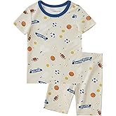 pureborn Baby Toddler Kids Viscose from Bamboo Pajamas Set Pjs 2pcs 18M-8Y